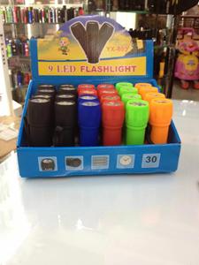 ไฟฉายพลาสติกน้ำหนักเบา 9 LED ไฟฉาย LED ขนาดเล็กแบบใช้แบตเตอรี่ไฟฉายพกพากลางแจ้งสำหรับขี่จักรยานเดินป่าตั้งแคมป์ - Product Image 6