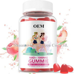 SUNI sıcak satış organik NAD takviyesi Gummies şekersiz NAD + 1000mg Vitamin B3 Nicotinamide Gummies rejenerasyon enerjisi - Product Image 1