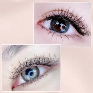 Yy Hình Dạng Giả Lông Mi Tự Nhiên Mở Rộng Hai Tip Lông Mi C/D Curl Làm Tay Yy 0.07Mm Matte Premade Khối Lượng Lash Trang Điểm