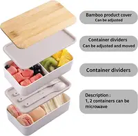 Large 3-Compartment Lunch Container – Bamboo Bark
