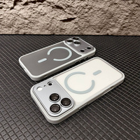 Coque de téléphone magnétique mate antichoc avec effet toucher peau et grande fenêtre pour appareil photo, vente en gros, pour iPhone 18 17 Pro Max 16 15 14 13 Plus