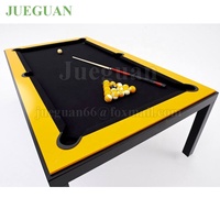 Table de billard/snooker pliable personnalisable en bois massif de haute qualité avec revêtement en poudre métallique, 6, 7, 8 ou 9 pieds, plateau en ardoise