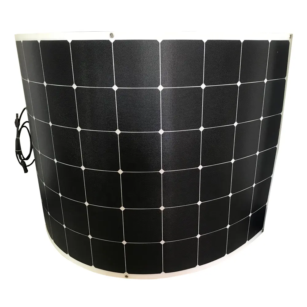 Painel solar de teto amplo usado, flexível xxr etfe 300w peso leve 360 graus de energia solar flexível