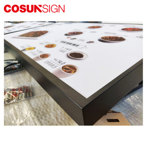 Super Slim restaurante menú de comida colgante doble lado pantalla Led caja de luz de señalización - Product Image 3