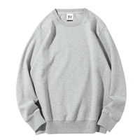 Sweat-shirts à col rond grande taille 300 g/m² en molleton bouclette, broderie personnalisée, fabricant de sweat-shirts d'été