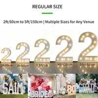 Enseigne lumineuse personnalisée en lettres, vente directe d'usine, étanche, pour fête romantique, mariage, demande en mariage, décoration vintage