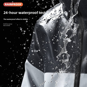 Un imperméable intégral pour hommes et femmes, un ensemble de vêtements de <span class=keywords><strong>pluie</strong></span> pour les trajets en moto, vélos électriques et bicyclettes - Product Image 4