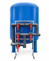 Tanque de Filtro de Acero al Carbono FANDUN con Bomba para Riego por Goteo, Filtración de Agua, Capacidad de 6600L, 100L/Hora, 1 Año de Garantía, 100kg