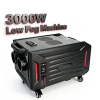 FEIYUEYUE Machine à brouillard électrique RC&DMX 3000W à double sortie, à base d'eau, pour effets de brouillard au sol, portée 150m, pour mariages et scènes