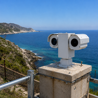 Caméra thermique PTZ à double capteur EO IR longue portée pour la surveillance des frontières et la sécurité périmétrique