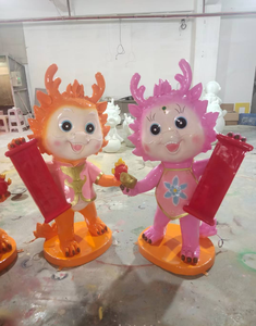 Lampe LED 3D personnalisée en forme de dragon avec résine et fibre de verre étanche IP65 pour la décoration extérieure du Nouvel An et du Ramadan - Product Image 1