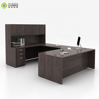 Table de direction moderne en acier et bois, format standard, pour l'organisation de bureau, vente en gros simple