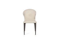 Chaise de salle à manger en acier inoxydable et cuir, style nordique moderne et minimaliste, pour table de salle à manger, restaurant et hôtel, vente en gros