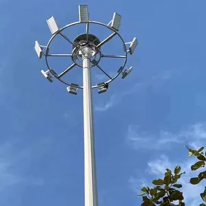 Outdoor lighting pole with lifting system 15m 20m 25m 30m High Mast Lighting Square Street Stadium Football Lighting high mast