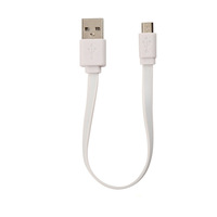 Câble USB rond plat de 0,2 m 1A en gros, câble de chargeur plat, câble USB court pour iPhone pour Android