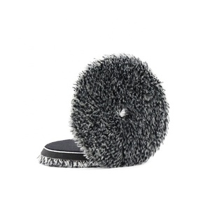 CR japon Offre Spéciale chèvre DA laine tampon de polissage 5 pouces coupe <span class=keywords><strong>voiture</strong></span> soins noir laine tampons de polissage - Product Image 6