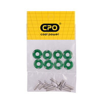 Nouveaux Fixations en Aluminium CPO de Haute Qualité, 8 Pièces/Paquet, pour Remplacement/Réparation Voiture/Moteur/Scooter, Vis Concaves et Boulons, Garantie 12 Mois