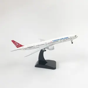 2021 Gaya Baru 20Cm Alloy Model Pesawat Turkish Airlines Boeing 777 Die Cast Logam Pesawat Model Mainan untuk Hadiah Liburan