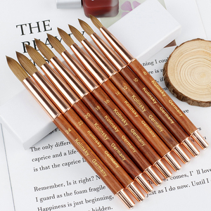 Haute qualité 100% pur Kolinsky acrylique Nail Art brosse manche en bois Kolinsky Sable brosse acrylique Nail Art brosse pour ongles Solon - Product Image 5