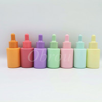 Flacon compte-gouttes en verre noir flacon 5ml à 100ml huile essentielle emballage vide
