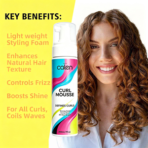 Mousse per <span class=keywords><strong>Capelli</strong></span> a Marchio Privato, Schiuma Modellante a Tenuta Forte per <span class=keywords><strong>Capelli</strong></span> Ricci e Crespi, per Extension, Mousse Volumizzante Professionale - Product Image 3