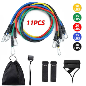 Corde de Tension Multifonctionnelle pour Fitness, Bande de Résistance Élastique à 5 Tubes pour Yoga, Corde de Tension pour Étirements et Entraînement Abdominal - Product Image 4