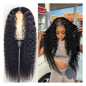 13x4 13x6 Pre-Plucked Lace Closure <b>Wig</b> <b>Black</b> Women 10A Human Hair Loose Deep Body Curly Wave Straight <b>Wig</b> Vendor - Product Image 1