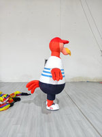Costume de mascotte gonflable OEM en forme d'oiseau, mouette de dessin animé, tenue de poupée ambulante personnalisée pour carnaval, salon professionnel, promotion de marque, MOQ 1 pièce