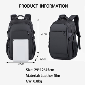 RTS Bulk Mixed Order <b>Leather</b> Film School Bag with USB Portable Hiking Business Waterproof Travel Sports <b>Laptop</b> <b>Backpack</b> - Product Image 2