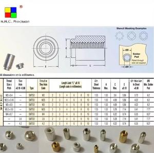 Tuerca de PCB SMT Nnt SMD de latón Tuerca estañada conductora de <span class=keywords><strong>con</strong></span> separador de latón empaquetado en carrete para bloques de terminales de montaje en PCB - Product Image 4