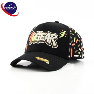 QZFSO Custom Cotton Suede Curved Brim 5 Panel Cap Unstructured Original Gorras 3d Embroidery Baseball <b>Hats</b> for Men - Product Image 1