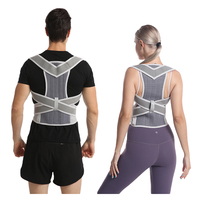 Correcteur de posture de soutien de clavicule de renfort dorsal réglable pour la correction de bosse