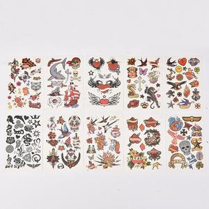 कस्टम अस्थायी टैटू स्टिकर बच्चे मिनी पानी ट्रांसफर टैटू हेलोलीन डिजाइन हाथ के लिए मिनी टैटू स्टिकर - Product Image 1