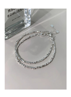 Bracciale di Lusso in Argento Sterling S925 con Pepite Irregolari, Texture Martellata, Design Unico, Gioiello Delicato, Regalo di Compleanno per Lei