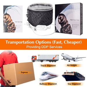 Derin klima doğal siyah saç derisi tedavisi Spa sıcak kafa bakımı saç vapur termal ısı kap - Product Image 6