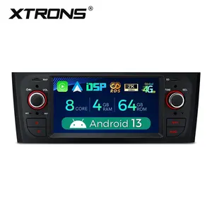 X6.1 199 inç Android 13 64GB Carplay ekran Android oto 4G LTE araba radyo Fiat Grand Punto 310 323 Linea için