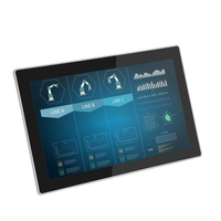 15.6 pouces intégré ip65 étanche i5 I5-8250U écran tactile industriel mini pc ordinateur tactile capacitif