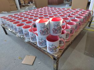 <span class=keywords><strong>Tazas</strong></span> de Cerámica Personalizadas <span class=keywords><strong>para</strong></span> Regalo de Navidad, Sublimación Premium, 11 oz, Interior de Color, <span class=keywords><strong>Tazas</strong></span> de Té y Café - Product Image 4