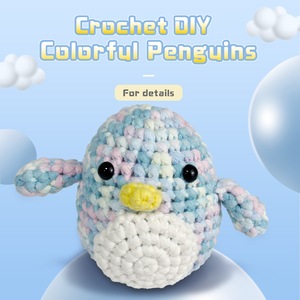 Kit de Ganchillo de Pingüino The <span class=keywords><strong>Woobles</strong></span>, Suministros para Tejer a Mano, Material para Hacer Muñecos de Animales a Crochet - Product Image 5