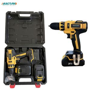 Perceuse sans fil à moteur à balais, batterie au lithium, perceuse-visseuse électrique pour la maison et le bricolage - Product Image 1