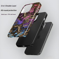 Design Graffiti Personnalisé pour Coques de Téléphone Portable pour les Modèles 16/15 Pro & 17 Finition Filmée Antichoc