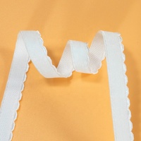 Bande de dentelle élastique en nylon à bord picoté pour lingerie et sous-vêtements
