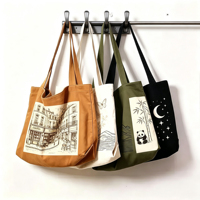 Sac fourre-tout en toile bio, pliable et réutilisable, 12 oz, en coton, personnalisable avec logo, pour le shopping quotidien, vente en gros OEM, prix avantageux