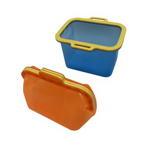 <b>Freezer</b> Safe <b>Reusable</b> Collapsible Silicone Food Storage Boxes Fresh-Keeping Pizza Container for Food Storage - Product Image 2