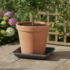 Socle/soucoupe pour plante TERRA, dimensions (mm) 410x410x55, couleur anthracite - Product Image 3