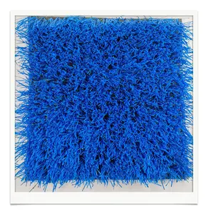 Schlussverkauf und beliebte Rasenrolle teppich kostenlose Proben blaues Kunstgras guter Preis Fußballgras für Fußballplatz