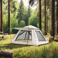 Vent vallée léger quatre saisons ensemble grand 3-4 personnes vitesse automatique ouverture pliable Camping tente étanche Oxford