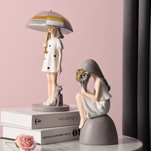 Statuette di Ragazze in Resina Carine per Decorazione Camera da Letto, Accessori <span class=keywords><strong>Moderni</strong></span> per la Casa, Vendita Calda 2024 - Product Image 5