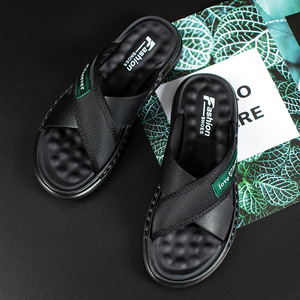 Chaussons pour hommes respirants à semelle en caoutchouc, à bout ouvert, avec doublure en maille et semelle intermédiaire en EVA, chaussures décontractées toutes saisons, tailles 39-44 - Product Image 2