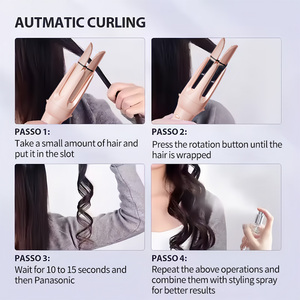 Xbh ที่ดัด<span class=keywords><strong>ผม</strong></span>ไฟฟ้าแบบหมุนได้สำหรับร้านเสริมสวยแบบมืออาชีพใช้ความร้อนเร็วแปรงผมหยิกอัตโนมัติ - Product Image 5